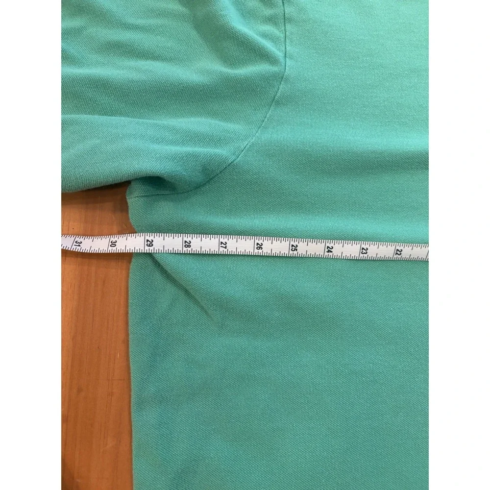 Polo Ralph Lauren 3XLT Tall Polo Shirt Green Red Pony Big & Tall Cotton